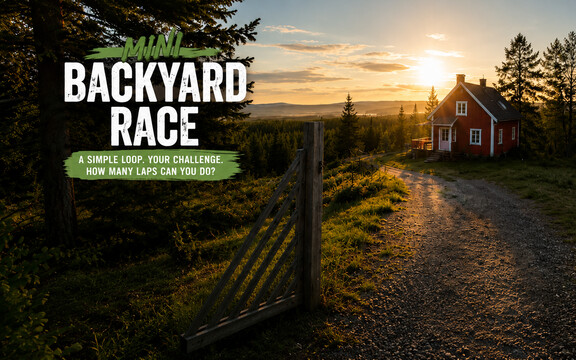 Mini Backyard Race im Abendlicht